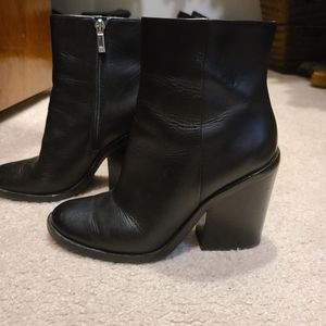 Black ankle boots